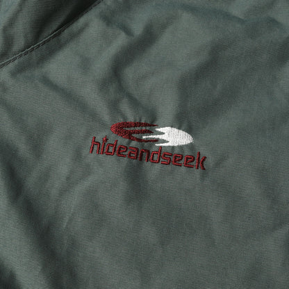 23SS 復刻モデル パネルボーダー ナイロン フード ジャケット(Nylon Zip Jacket)