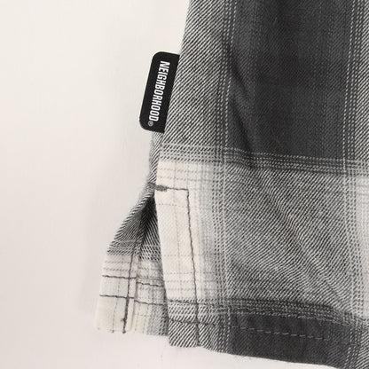 21SS オンブレチェック ワーク 半袖シャツ(B&C / C-SHIRTS. SS)