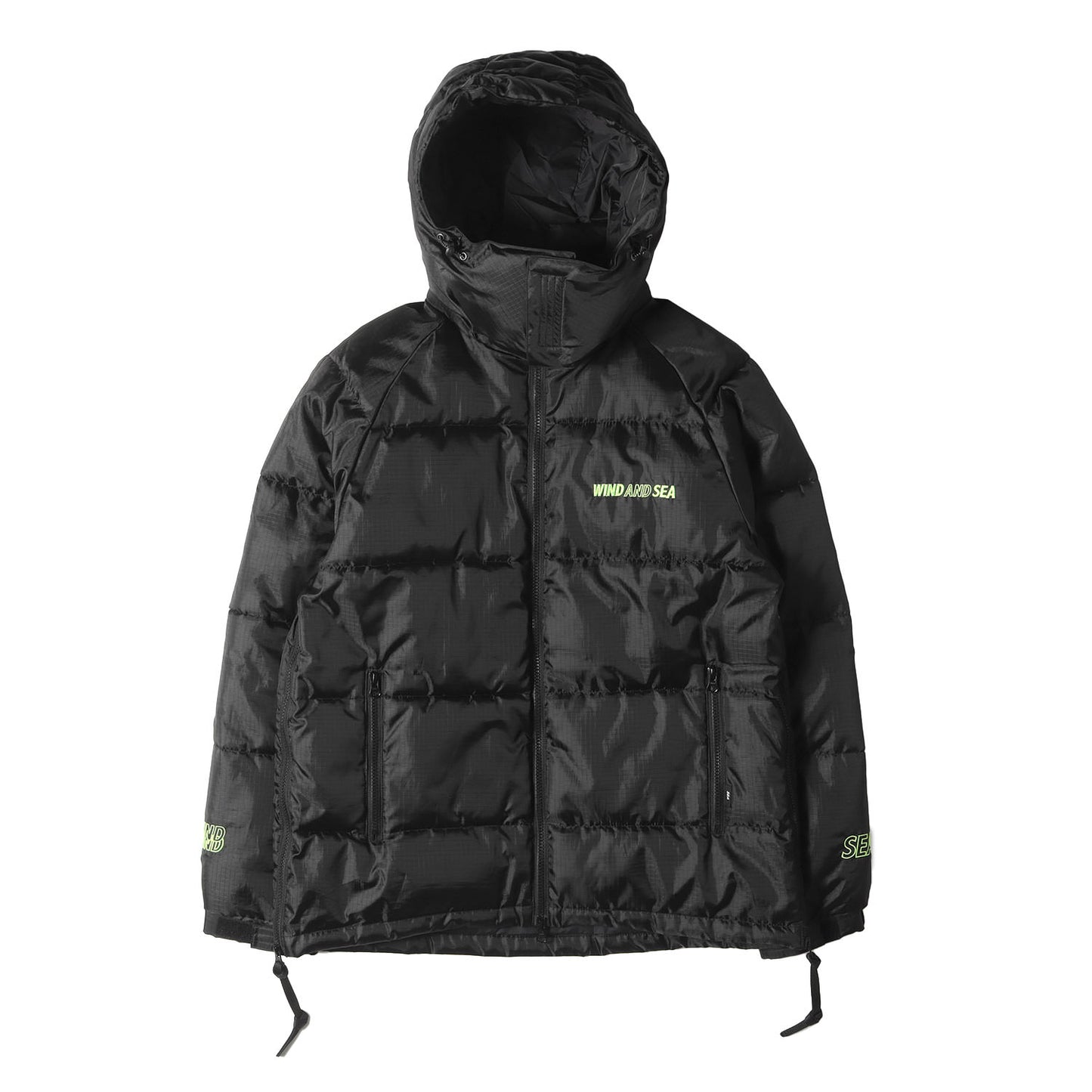 リップストップナイロン フード付き 中綿 ジャケット(Monster parka)