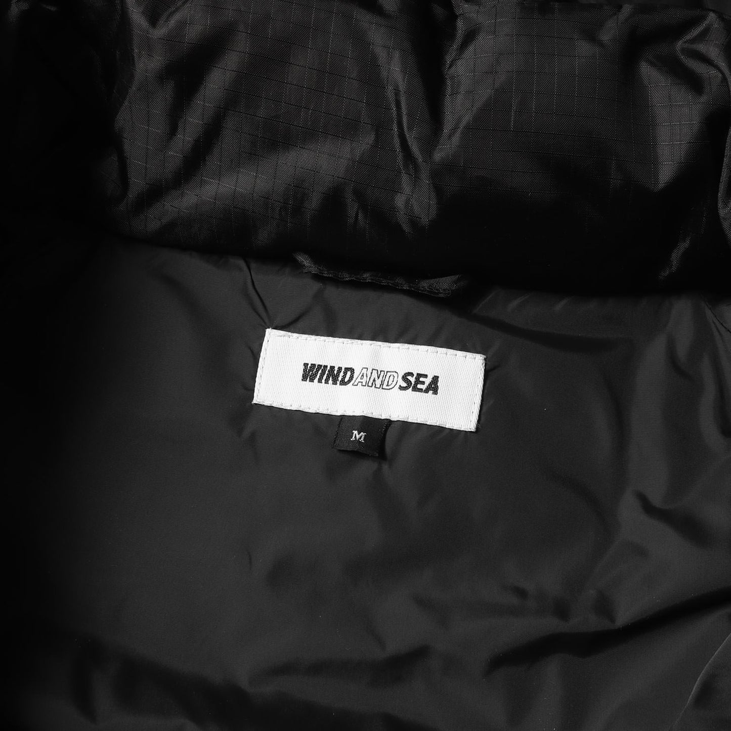 リップストップナイロン フード付き 中綿 ジャケット(Monster parka)