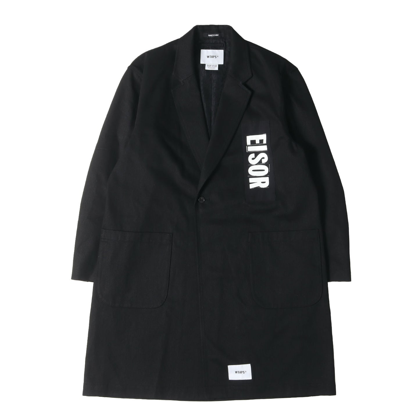 24AW ×MINEDENIM 裏地レオパード柄 デニム シングル コート(Denim Single Coat)