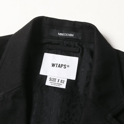 24AW ×MINEDENIM 裏地レオパード柄 デニム シングル コート(Denim Single Coat)