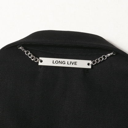 24AW ×MINEDENIM 裏地レオパード柄 デニム シングル コート(Denim Single Coat)