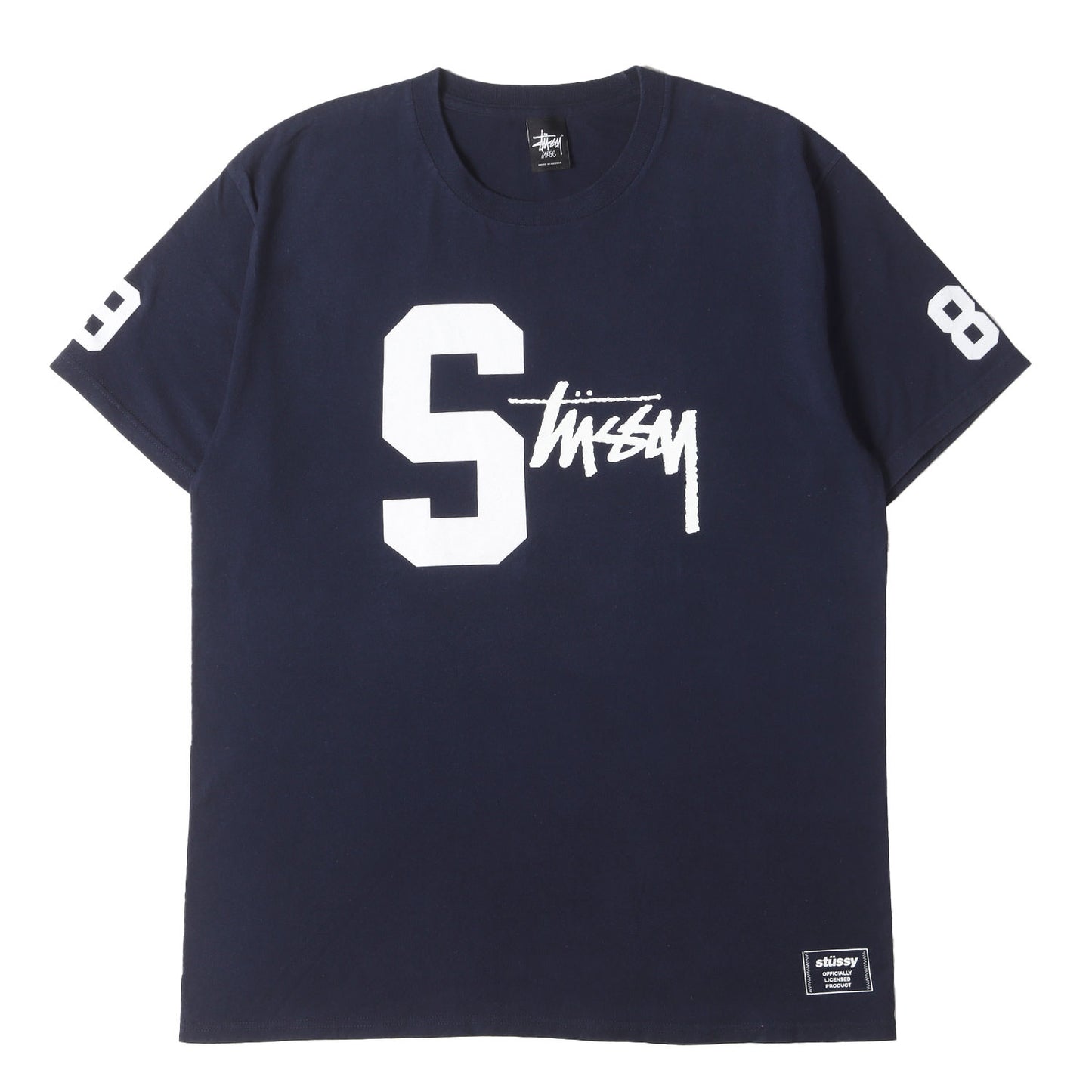 フロッキープリント クルーネック Tシャツ