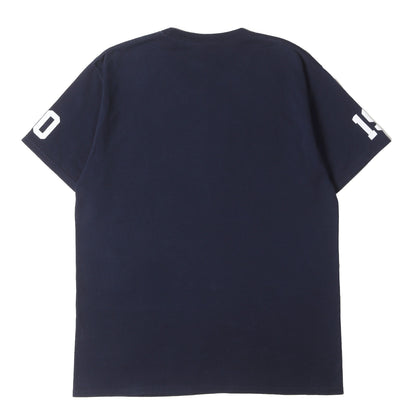 フロッキープリント クルーネック Tシャツ