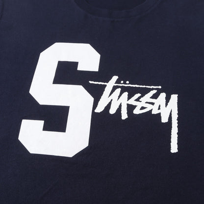 フロッキープリント クルーネック Tシャツ