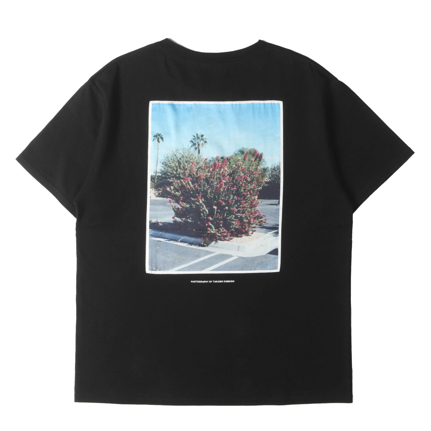 20SS フラワーフォト パッチ ヘビー Tシャツ(flower PHOTO SATIN T-SHIRT)