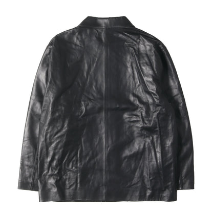 24SS シープスキンレザー ジップ ジャケット(LEATHER JACKET)