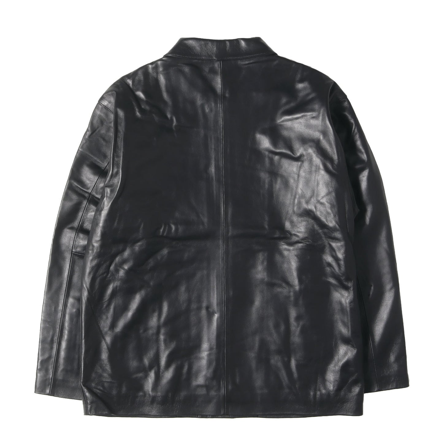 24SS シープスキンレザー ジップ ジャケット(LEATHER JACKET)