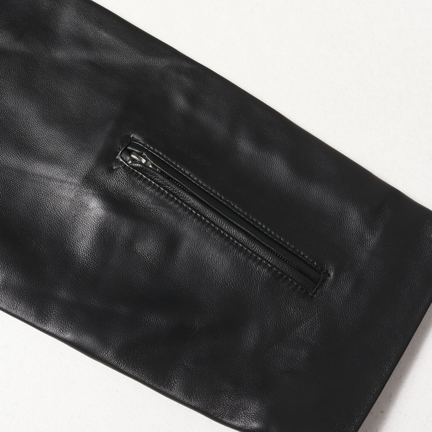 24SS シープスキンレザー ジップ ジャケット(LEATHER JACKET)