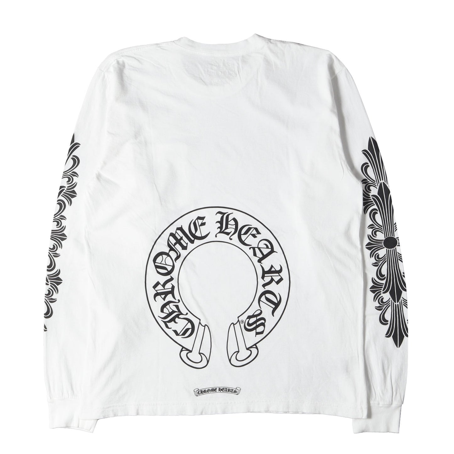 22AW フローラルクロス & スクロールラベル ロングスリーブ ポケット Tシャツ