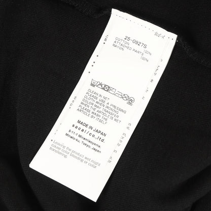24AW ×Sacai フロッキープリント ヘビー Tシャツ(Flock Print T-Shirt / SS / COTTON. SACAI)