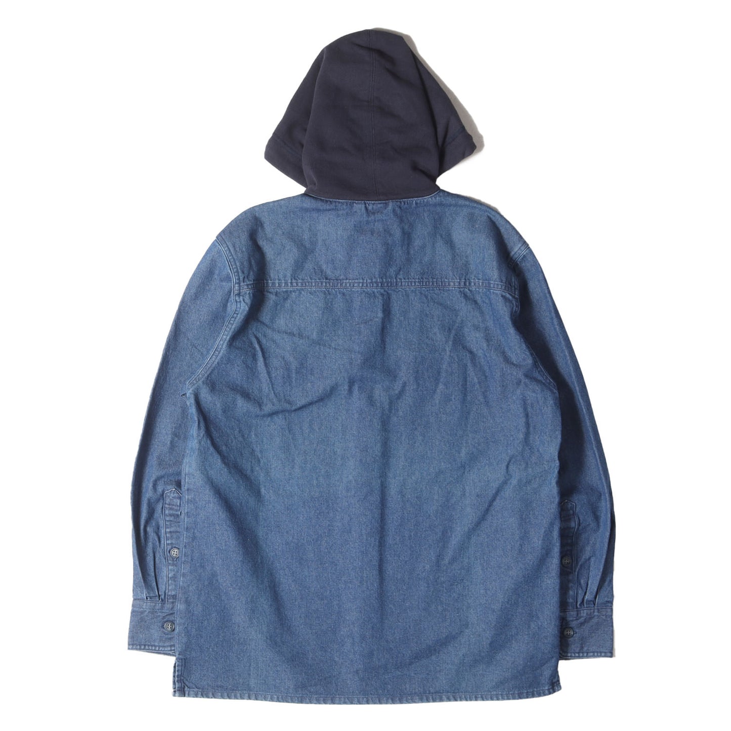 フード付き デニム ワークシャツ(SPICOLI HOODED LS SHIRT DENIM)