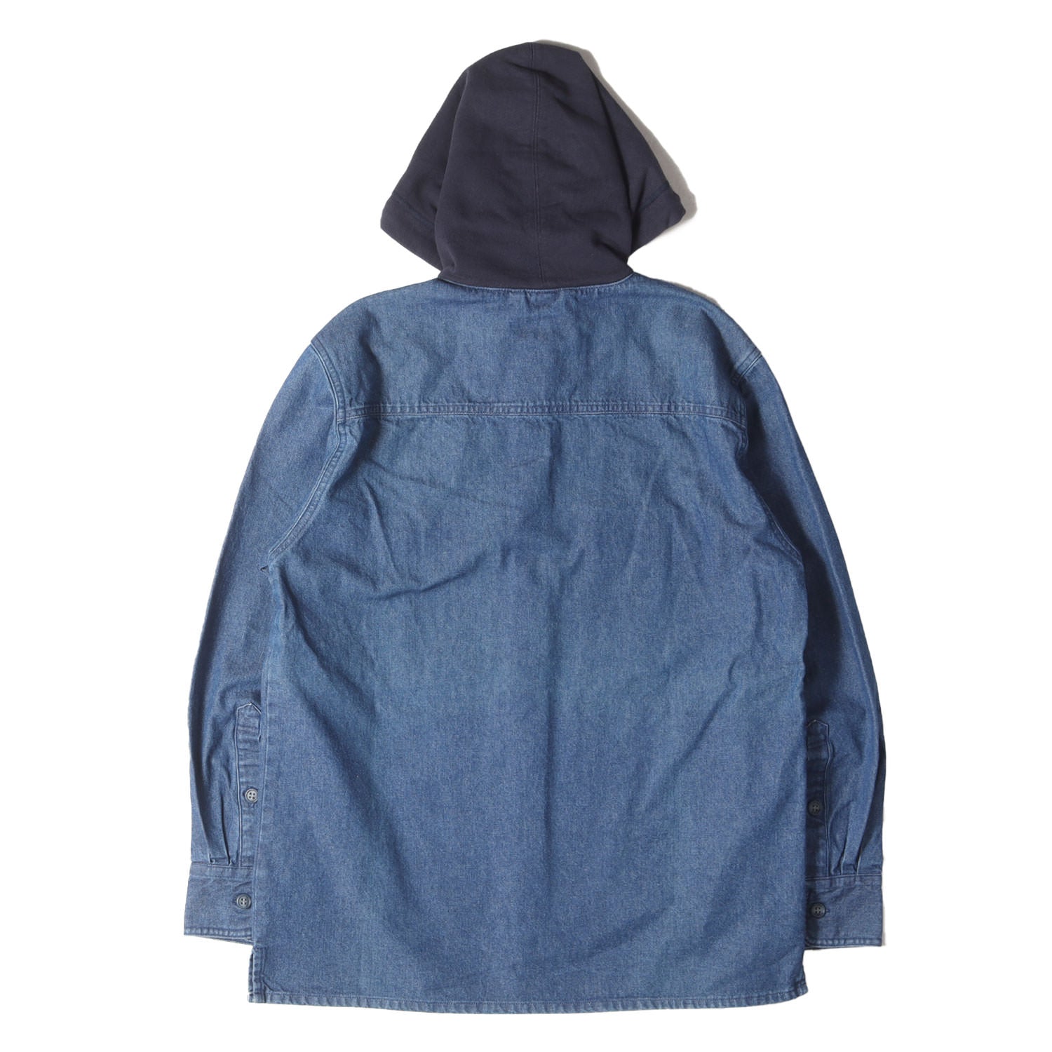 DESCENDANT (ディセンダント) フード付き デニム ワークシャツ(SPICOLI 