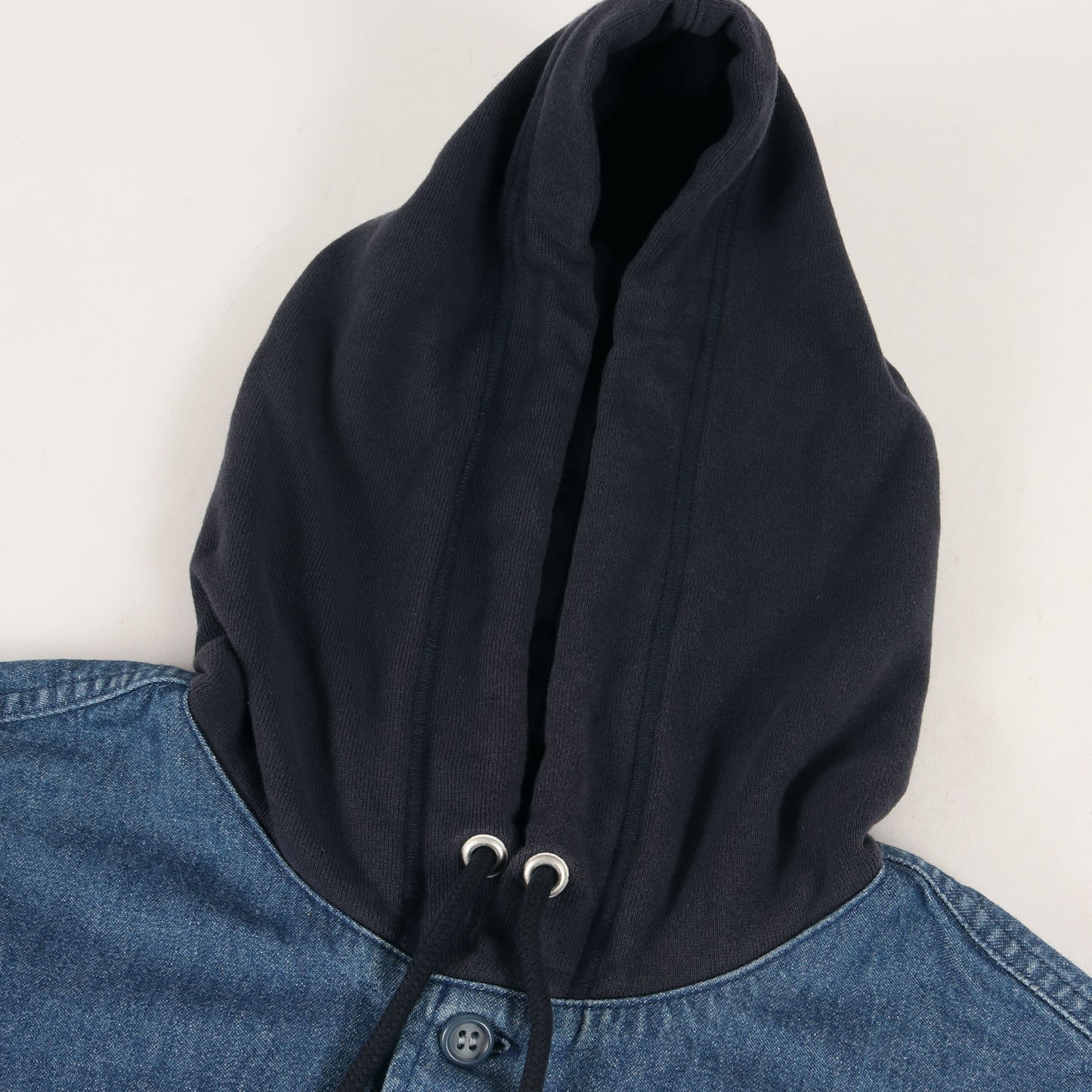 フード付き デニム ワークシャツ(SPICOLI HOODED LS SHIRT DENIM)