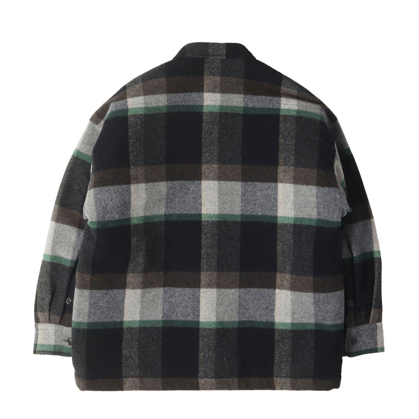 21AW 裏地キルティング ウール チェック シャツジャケット(CLAIRTON PLAID JACKET)