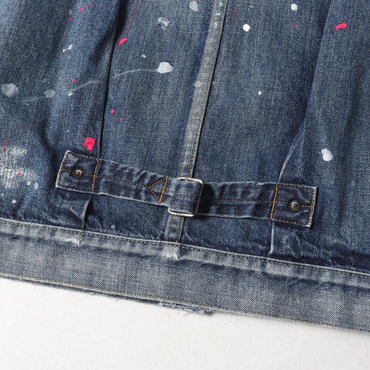 20AW ×fragment design 1stタイプ ペンキ&ダメージリペア加工 デニムジャケット(DENIM JACKET)