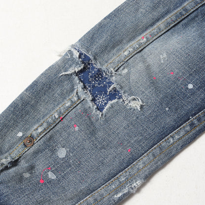 20AW ×fragment design 1stタイプ ペンキ&ダメージリペア加工 デニムジャケット(DENIM JACKET)