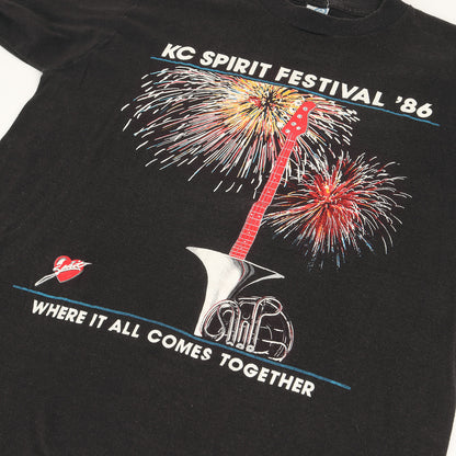 80s KC SPIRIT FESTIVAL 86 Tシャツ(ARTEXボディ / USA製)