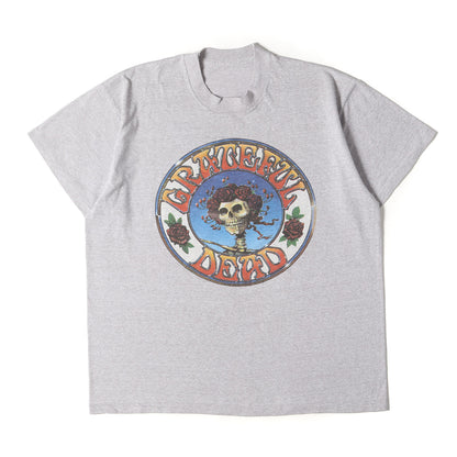 90s Grateful Dead スカル&ローズ プリント Tシャツ