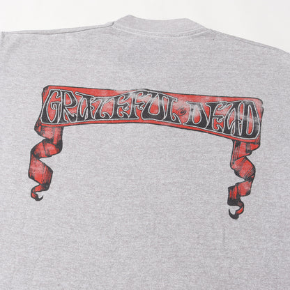 90s Grateful Dead スカル&ローズ プリント Tシャツ
