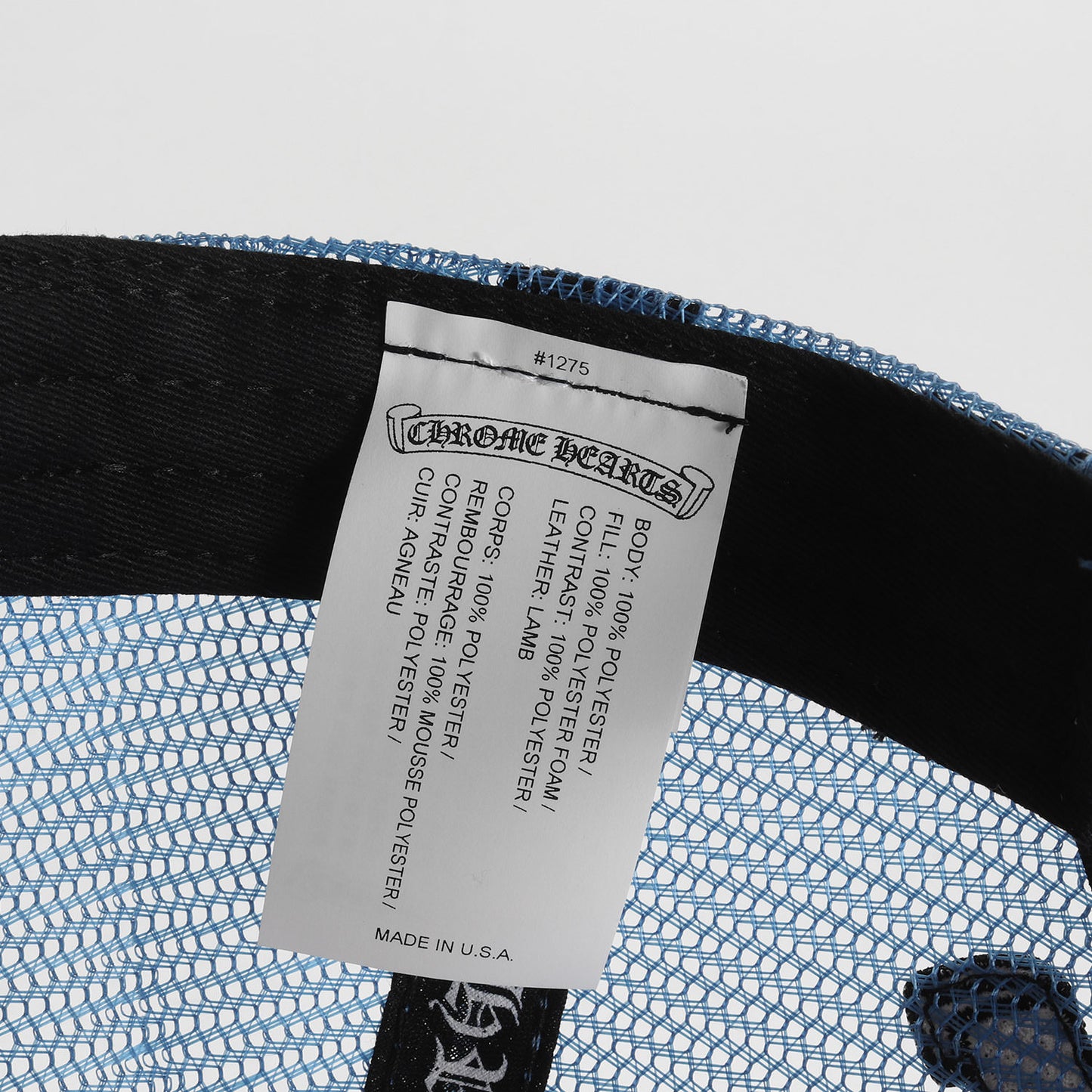 24年 レザー セメタリークロス トラッカー メッシュキャップ(TRUCKER CAP)