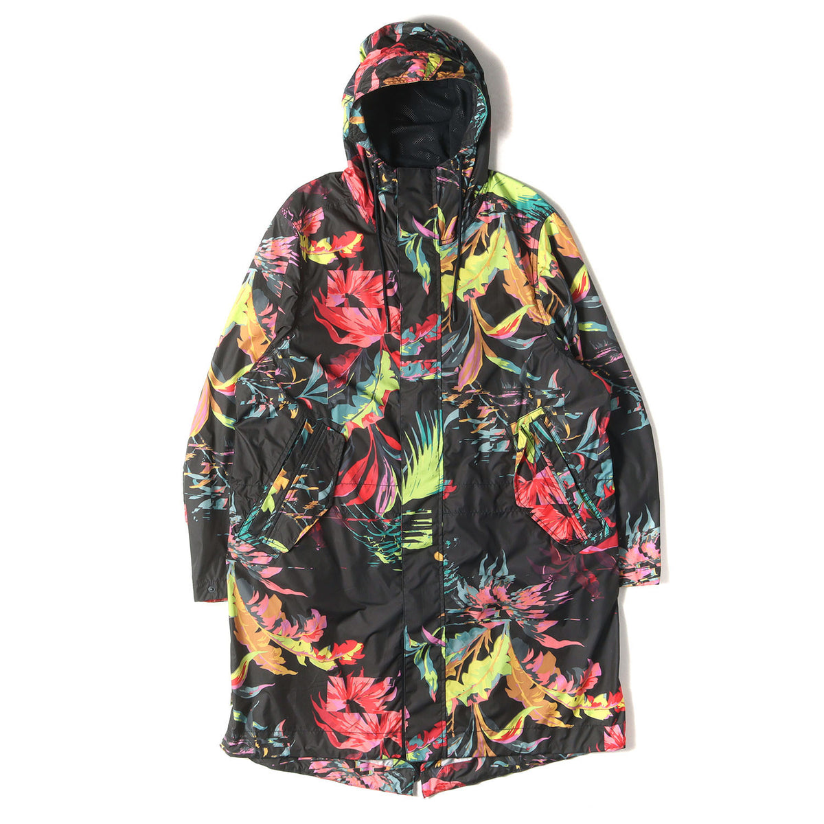 フローラル柄 ポリエステルタフタ モッズコート(NSW AOP PARKA)