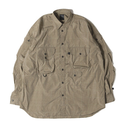 22SS BEAUTY&YOUTH別注 チェック オーバーサイズ サファリシャツ(Safari Shirts)