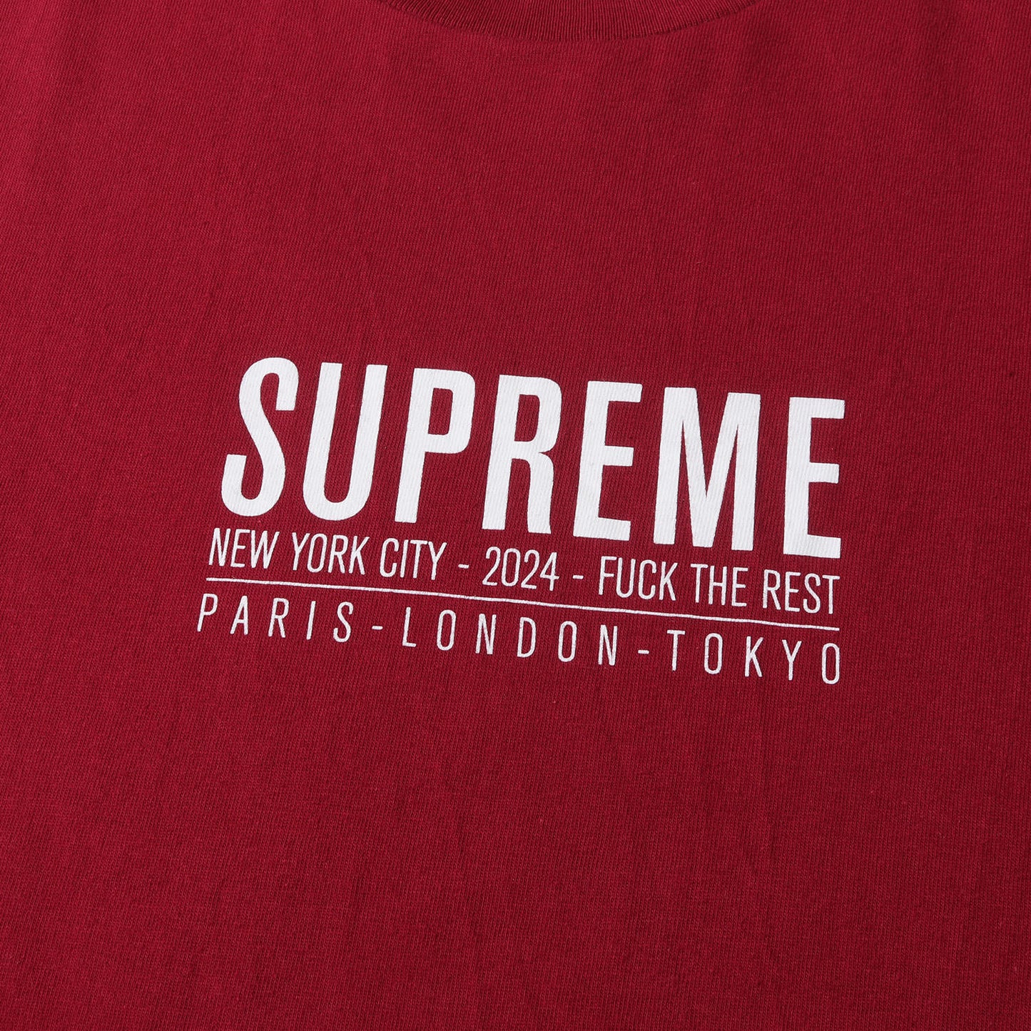 24SS ブランドロゴ クルーネック Tシャツ(Paris Tee)