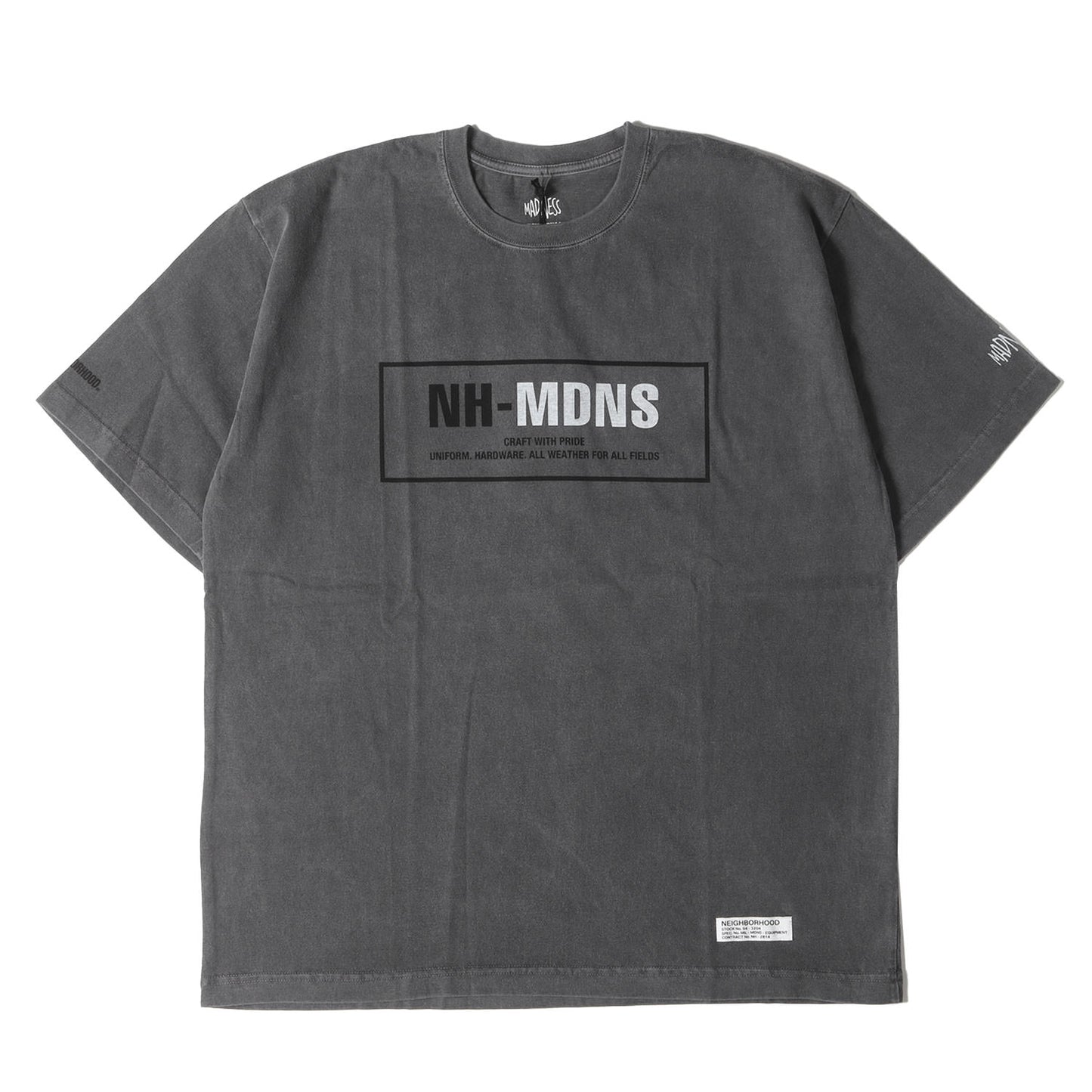 24AW ×MADNESS 製品染め クルーネック Tシャツ(TEE SS-1)