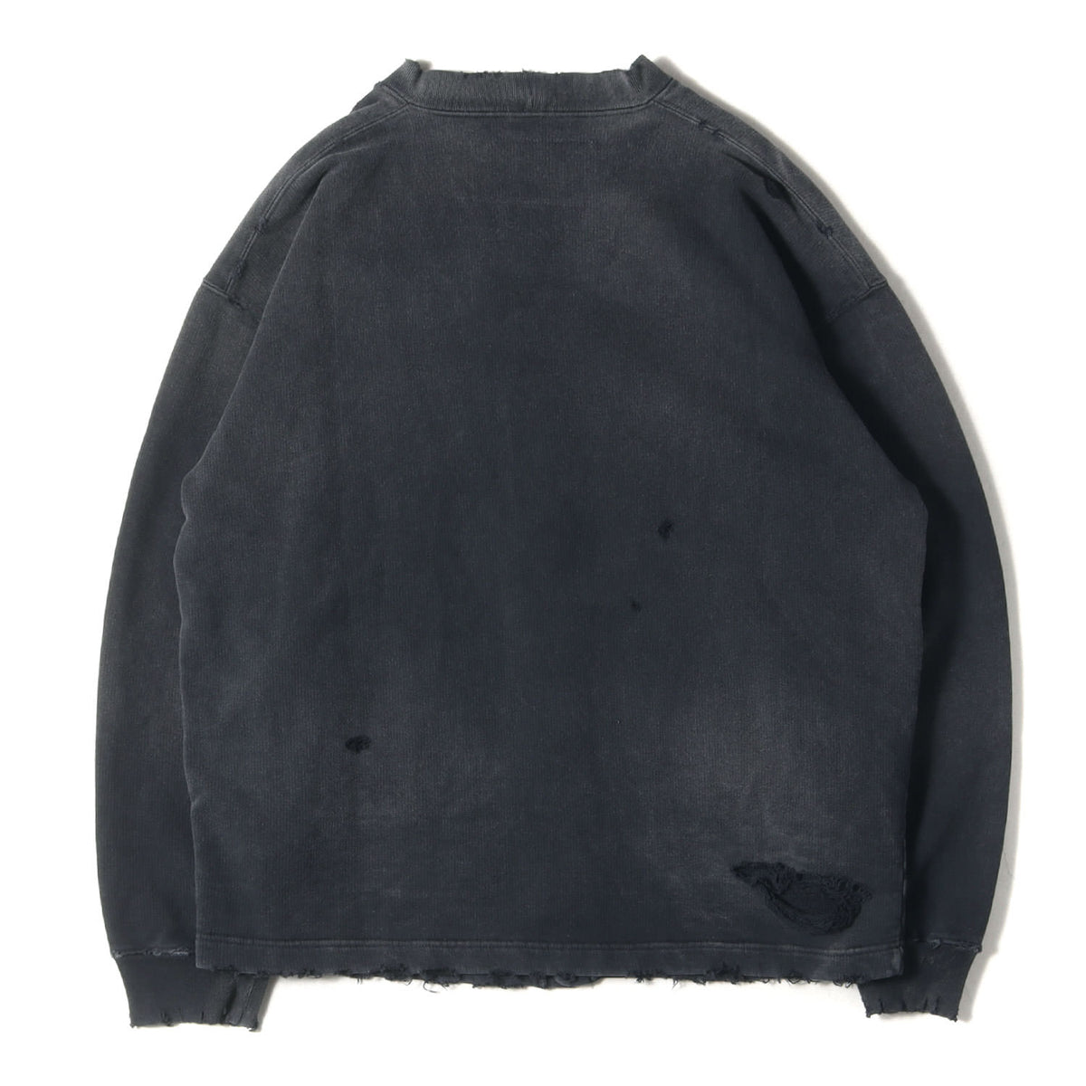 25SS ダメージ加工 サベージ スウェット カーディガン(SAVAGE SWEAT CARDIGAN LS)