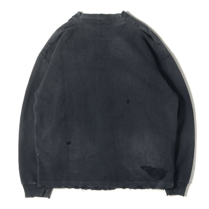25SS ダメージ加工 サベージ スウェット カーディガン(SAVAGE SWEAT CARDIGAN LS)