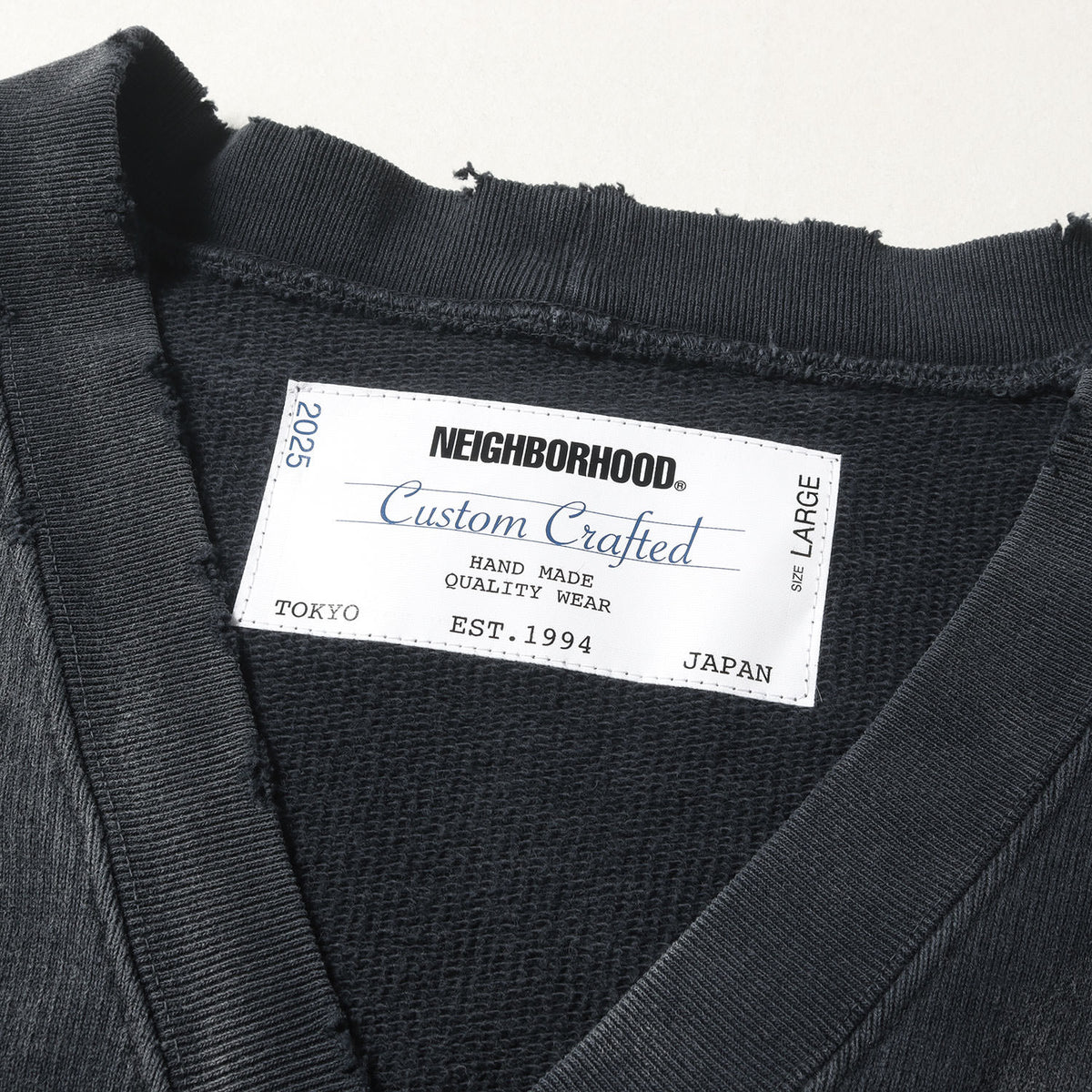 25SS ダメージ加工 サベージ スウェット カーディガン(SAVAGE SWEAT CARDIGAN LS)