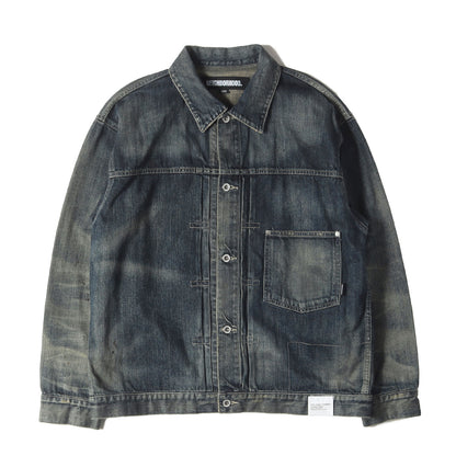 23AW ヴィンテージ加工 1stタイプ サベージ デニムジャケット(SAVAGE DENIM TYPE-1 JACKET)