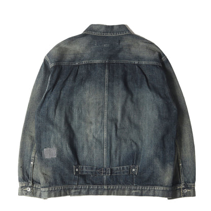 23AW ヴィンテージ加工 1stタイプ サベージ デニムジャケット(SAVAGE DENIM TYPE-1 JACKET)