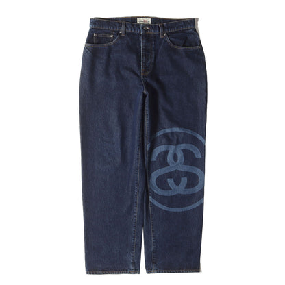 22AW ビッグSSリンクロゴ バギー デニムパンツ(SS-Link Big OL Jeans)