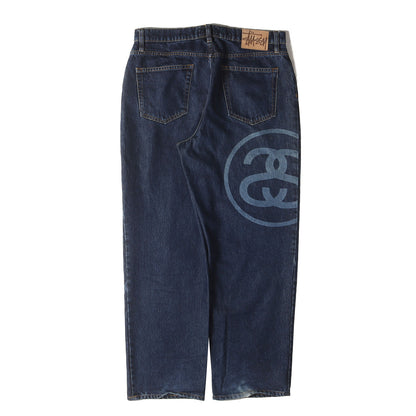 22AW ビッグSSリンクロゴ バギー デニムパンツ(SS-Link Big OL Jeans)