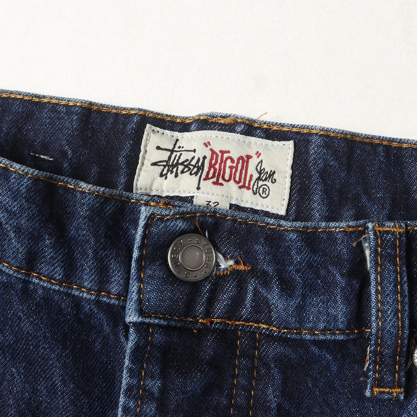 22AW ビッグSSリンクロゴ バギー デニムパンツ(SS-Link Big OL Jeans)