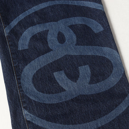 22AW ビッグSSリンクロゴ バギー デニムパンツ(SS-Link Big OL Jeans)