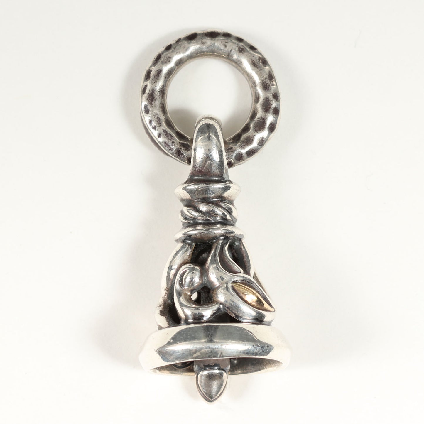 K18ゴールド アイズ クレーン ベル ペンダントップ(Crane Bell M W/K18 Yellow Gold Eyes)