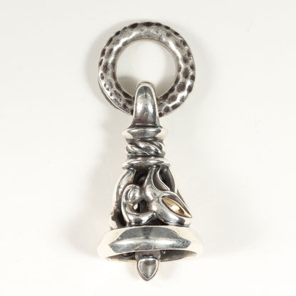 K18ゴールド アイズ クレーン ベル ペンダントップ(Crane Bell M W/K18 Yellow Gold Eyes)