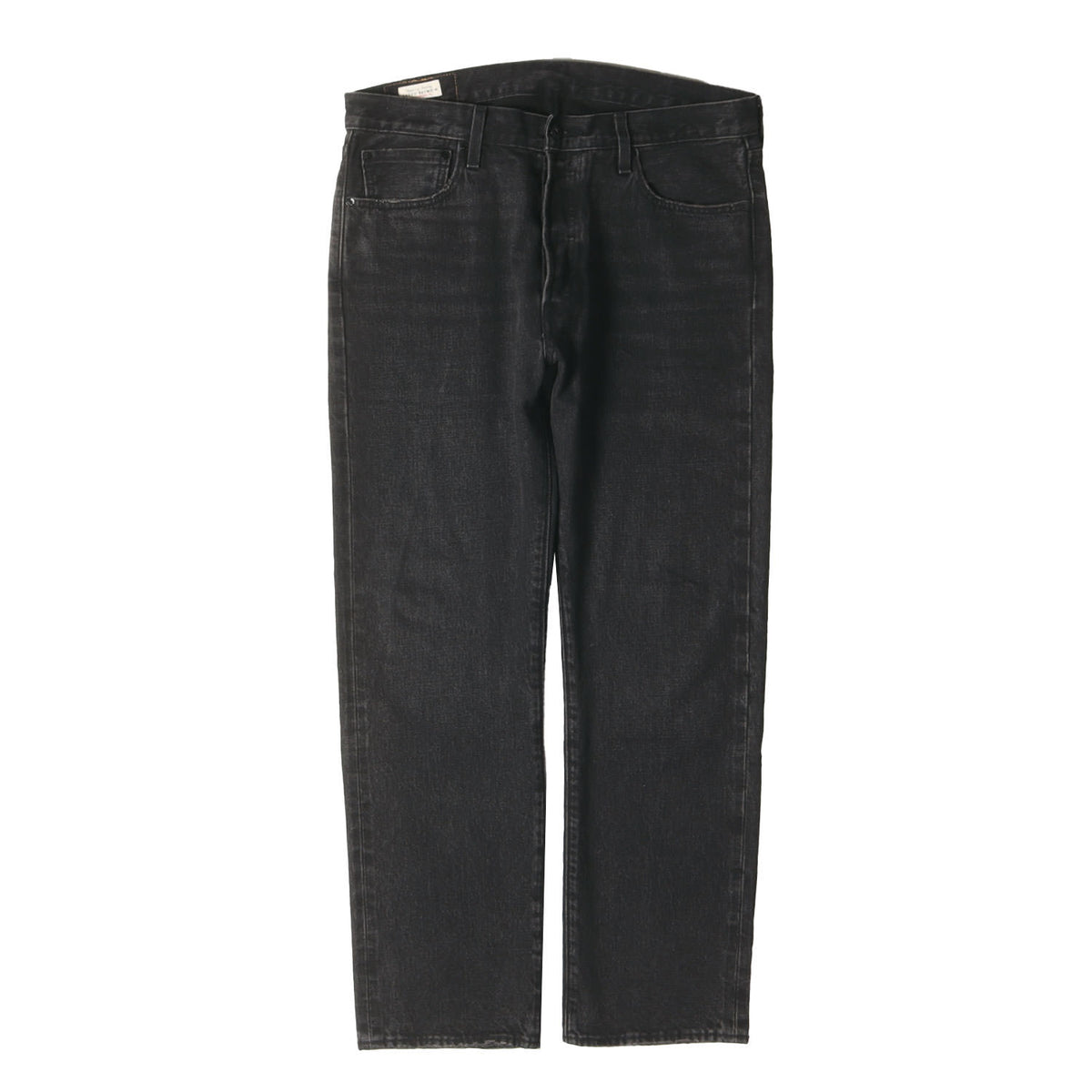 24AW EDIFICE別注 30周年記念 Big E ヴィンテージ加工 ブラック デニムパンツ(30th 501 DENIM PANTS BLACK)