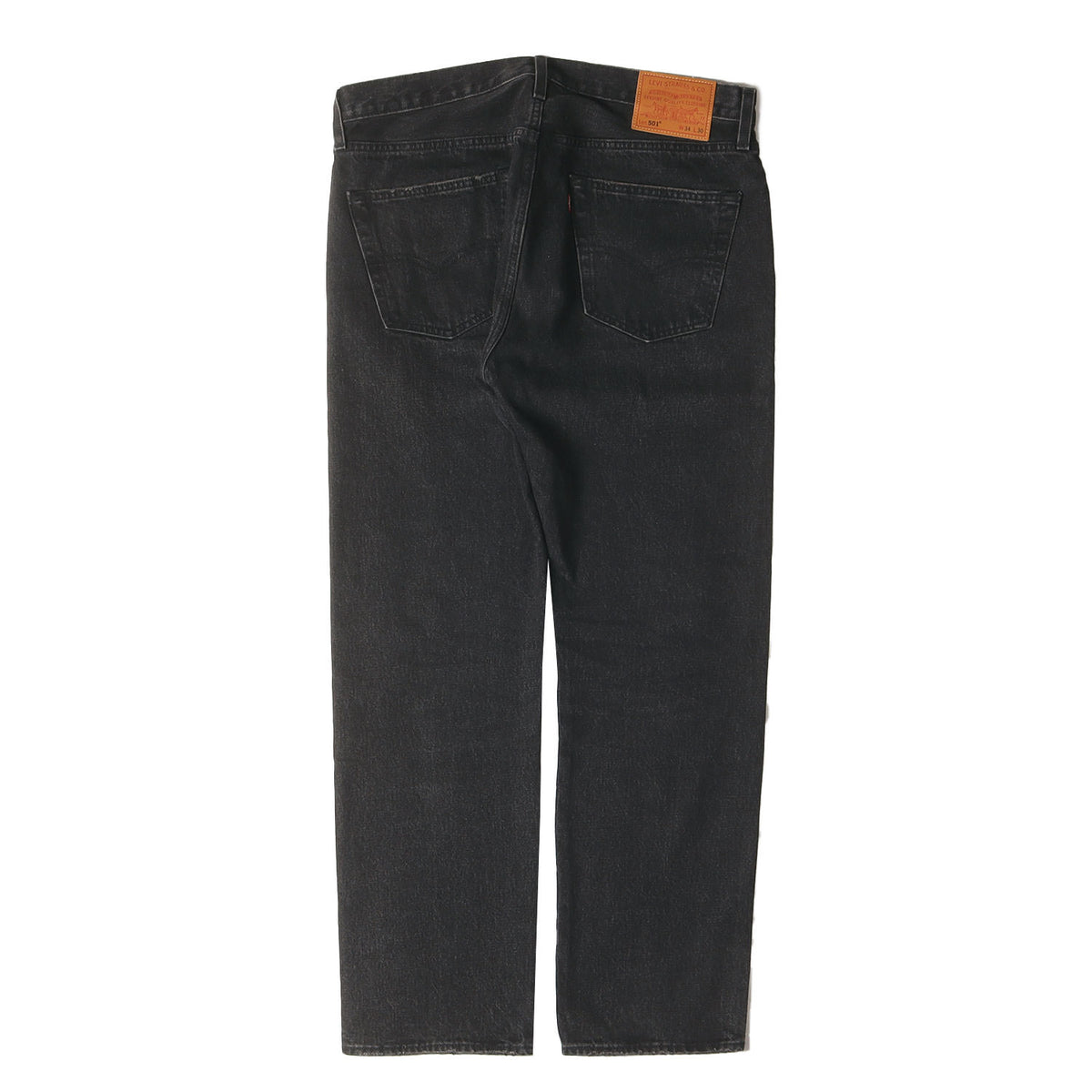 24AW EDIFICE別注 30周年記念 Big E ヴィンテージ加工 ブラック デニムパンツ(30th 501 DENIM PANTS BLACK)