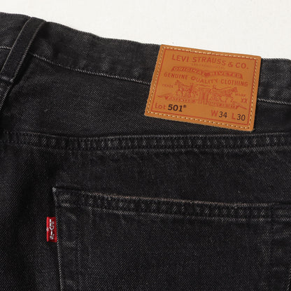 24AW EDIFICE別注 30周年記念 Big E ヴィンテージ加工 ブラック デニムパンツ(30th 501 DENIM PANTS BLACK)