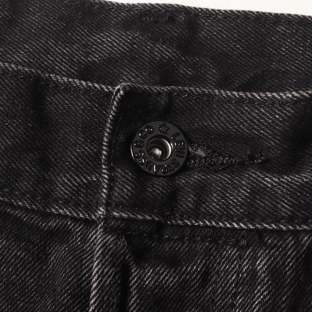 24AW EDIFICE別注 30周年記念 Big E ヴィンテージ加工 ブラック デニムパンツ(30th 501 DENIM PANTS BLACK)