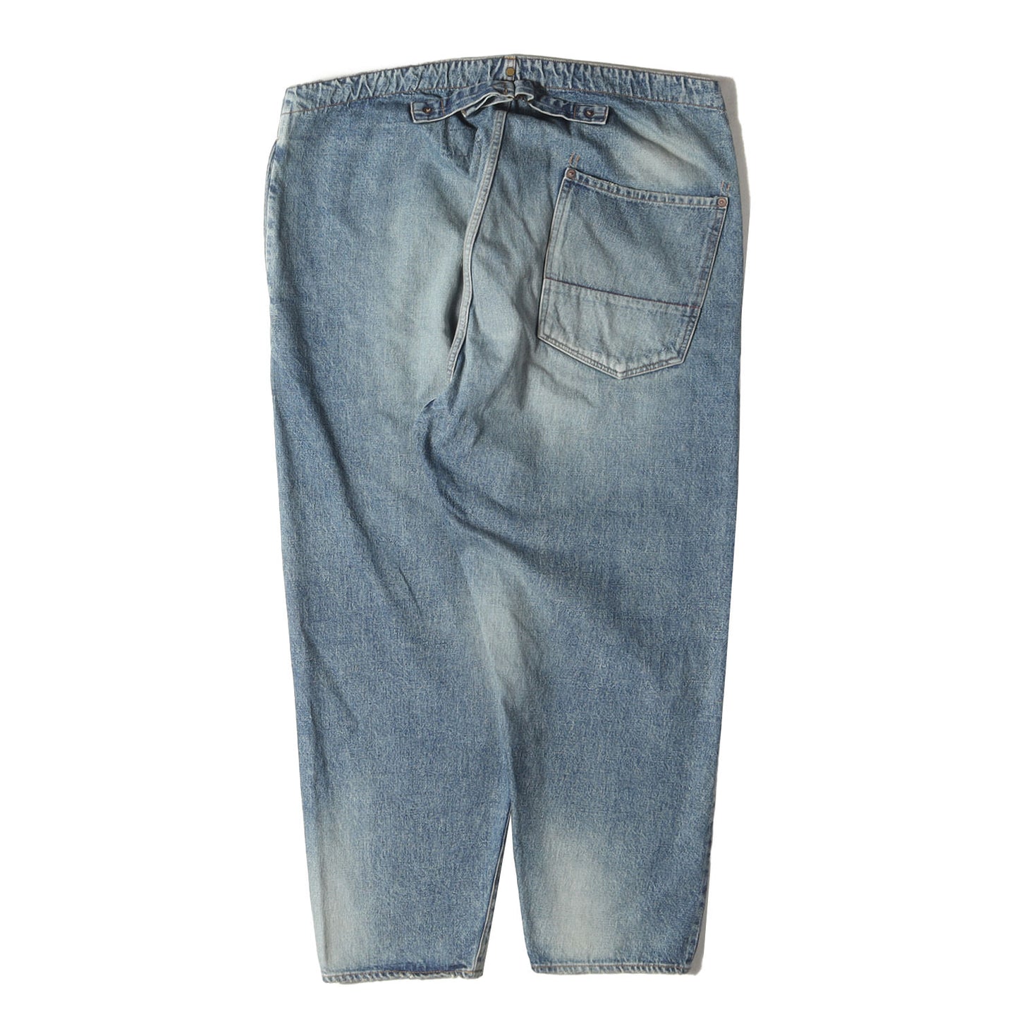 24AW リメイク加工 ワイド テーパード イージー デニムパンツ(52's SELVEDGE DENIM REMAKED EASY PANTS)
