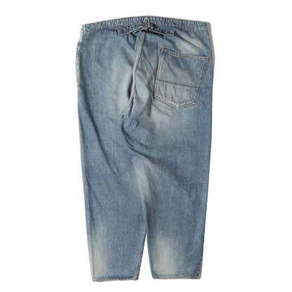 24AW リメイク加工 ワイド テーパード イージー デニムパンツ(52's SELVEDGE DENIM REMAKED EASY PANTS)