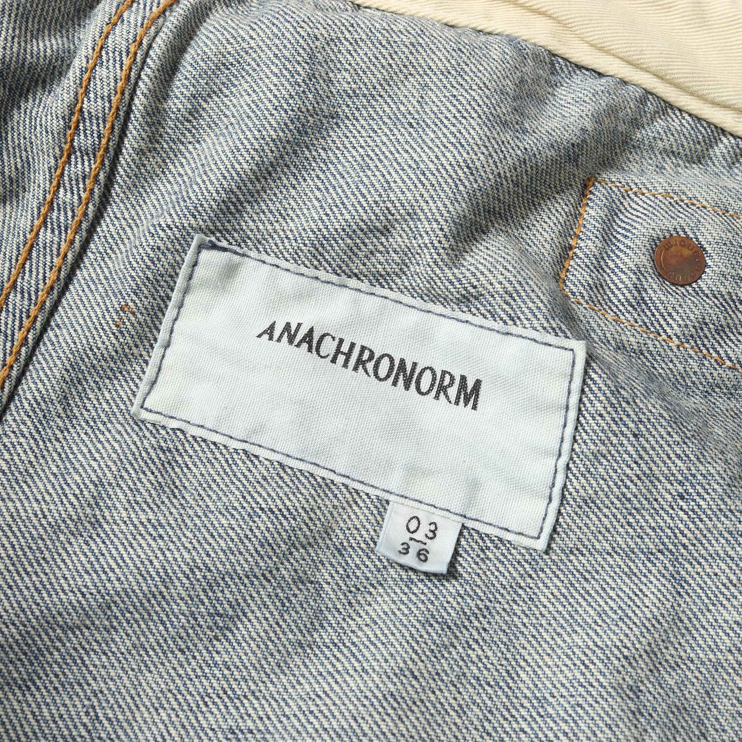 24AW リメイク加工 ワイド テーパード イージー デニムパンツ(52's SELVEDGE DENIM REMAKED EASY PANTS)