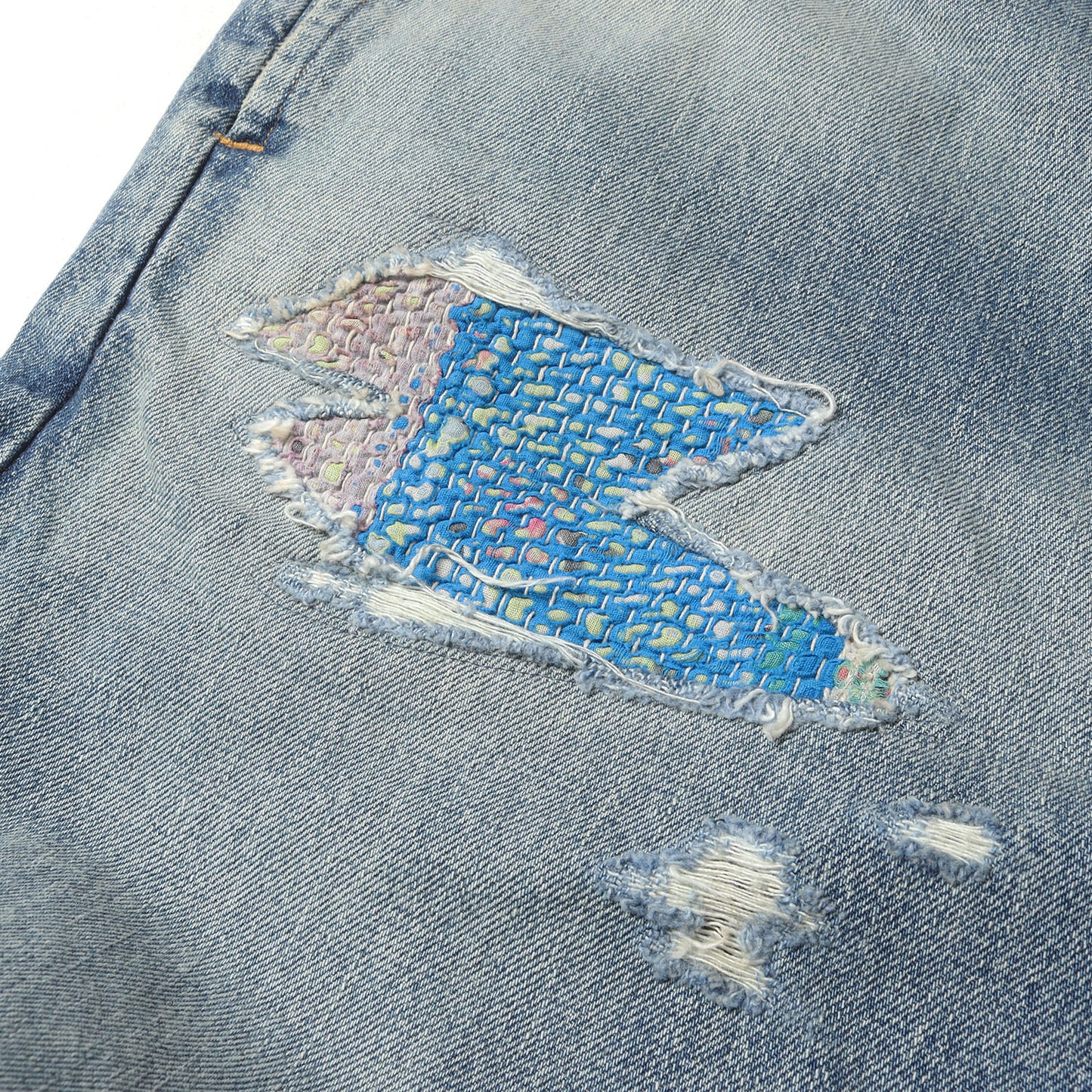 24AW リメイク加工 ワイド テーパード イージー デニムパンツ(52's SELVEDGE DENIM REMAKED EASY PANTS)