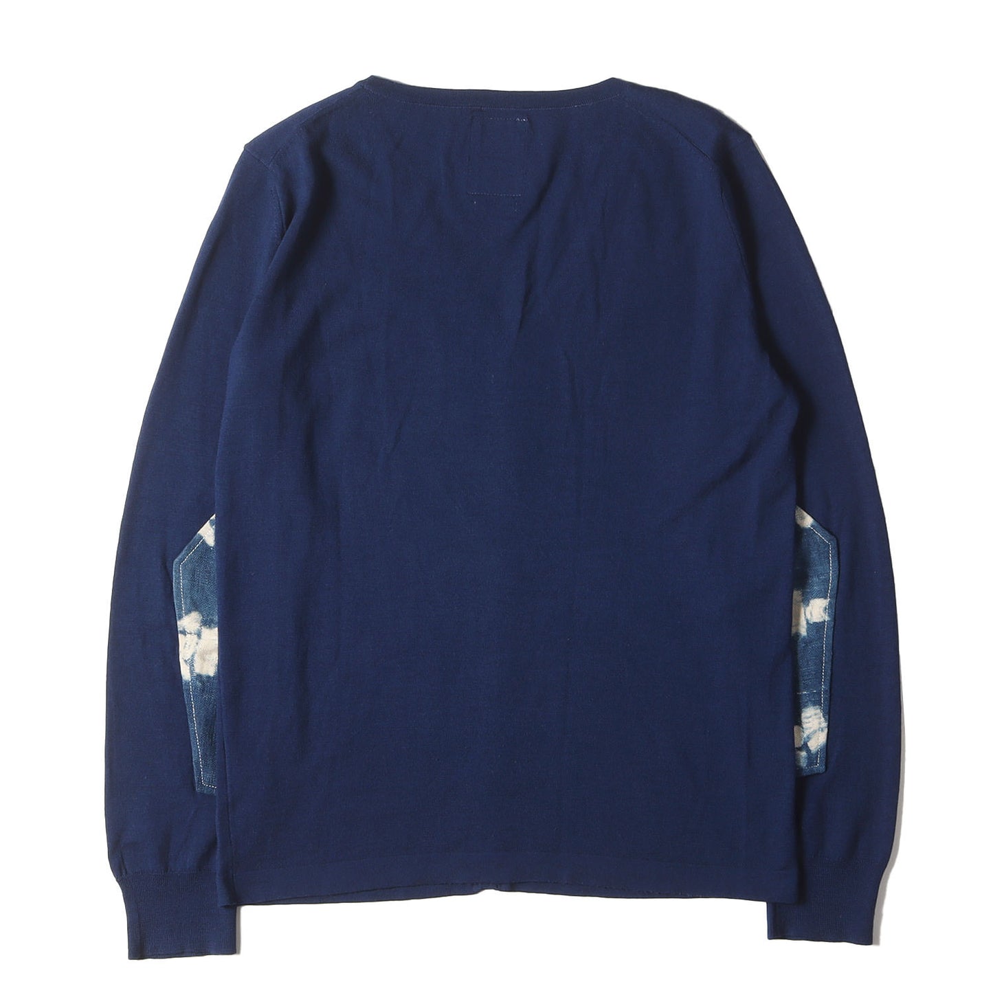 00s F.I.L限定 インディゴ エルボーパッチ ウールニット カーディガン(SELMER CARDIGAN KUBA)